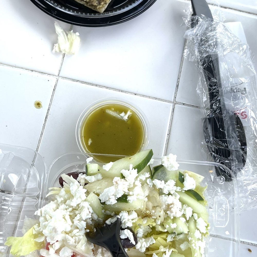 Cafe Cafe Waterways Kosher - Greek salad & pita with dry pesto - Juice Bars & Smoothies Near Me - Aventura, Florida Cafe Cafe Waterways Kosher - Greek salad & pita with dry pesto - Juice Bars & Smoothies Near Me - Aventura, Florida