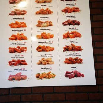 Fire Wings - Natomas - Cool sauce board with some details. - Chicken Wings Near Me - Sacramento, California