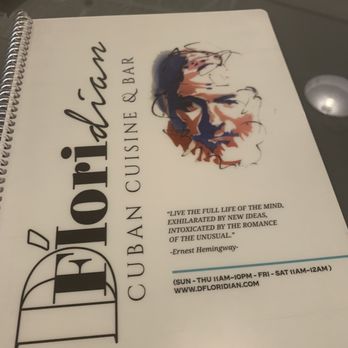 D'Floridian - Menu - Cuban Near Me - Woodstock, Georgia