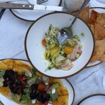 Bacari Silverlake - Oyster Mushroom, Shrimp Ceviche - Mediterranean Near Me - Los Angeles, California