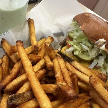 King of Creams - 1/2 lb Cheeseburger with fries, mint chocolate chip shake. - Ice Cream & Frozen Yogurt Near Me - Duluth, Minnesota