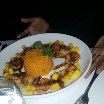 Coco Bistro Kitchen & Lounge - The mango flavored scallops with yellow Rice #damnGood - Cuban Near Me - Smithtown, New York Coco Bistro Kitchen & Lounge - The mango flavored scallops with yellow Rice #damnGood - Cuban Near Me - Smithtown, New York
