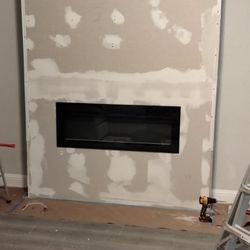 J & R Construction - Build out fire place