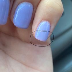 Spa Beautify Nail salon - Example of a less pigmented nail