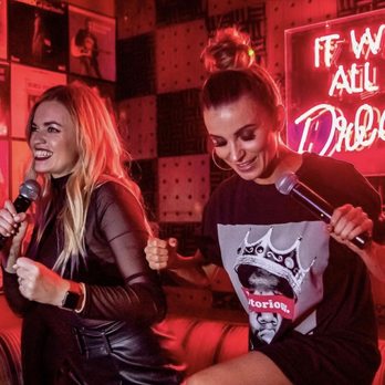 On The Record - Show off your voice in one of our 3 private karaoke rooms. - Dance Clubs Near Me - Las Vegas, Nevada On The Record - Show off your voice in one of our 3 private karaoke rooms. - Dance Clubs Near Me - Las Vegas, Nevada