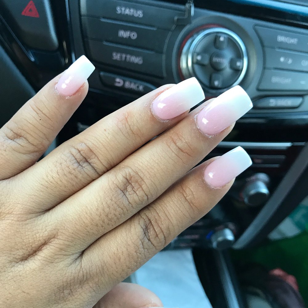 Pink and White Ombré Pink and White Ombré