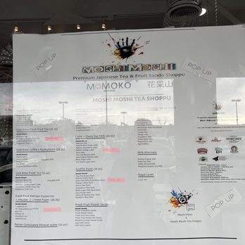Oko Cafe - Menu outside for popup - Cafes Near Me - Gardena, California