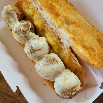 Fazoli's - a sandwich with meatballs and cheese - Fast Food Near Me - Oshkosh, Wisconsin Fazoli's - a sandwich with meatballs and cheese - Fast Food Near Me - Oshkosh, Wisconsin