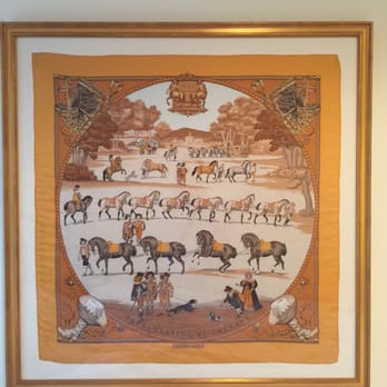 PaintBox NoLita - Vintage Hermes scarf framed by hashmet - Framing Near Me - New York, New York