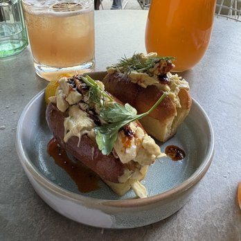 Summer on Music Lane - She-Crab rolls - Breakfast & Brunch Near Me - Austin, Texas Summer on Music Lane - She-Crab rolls - Breakfast & Brunch Near Me - Austin, Texas