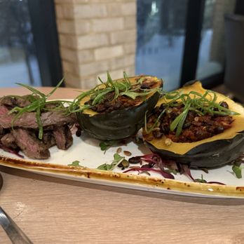 Owamni - Three Sisters Salad with skirt steak - New American Near Me - Minneapolis, Minnesota