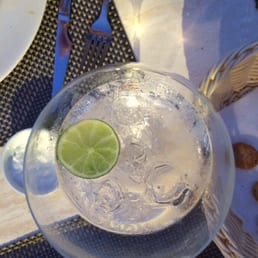 Down to the last drop. Vodka tonic