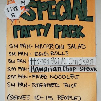 Islander Drive Inn - special party park menu - Hawaiian Near Me - Wahiawa, Hawaii Islander Drive Inn - special party park menu - Hawaiian Near Me - Wahiawa, Hawaii