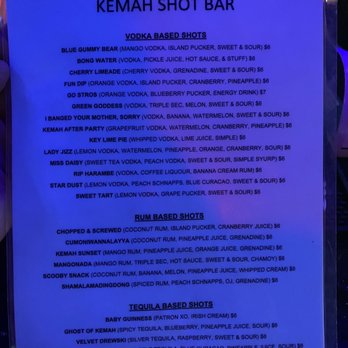 Kemah Shot Bar - Menu - Bars Near Me - Kemah, Texas Kemah Shot Bar - Menu - Bars Near Me - Kemah, Texas