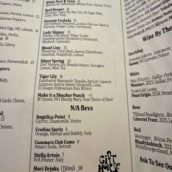 Gift Horse - Seafood Near Me - Providence, Rhode Island