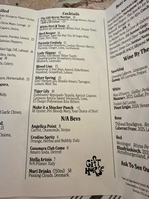 Menu photo 5 Gift Horse Providence, RI