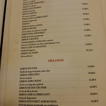 Alqueria de la Mar - Carta - Seafood Near Me - Valencia, V