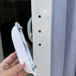 Mr. Glass Doors and Windows - One month after installation this sliding door handle fell off and three others are loose.