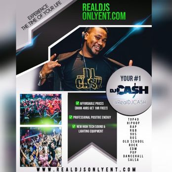 Real DJs Only Entertainment - DJ CASH business flyer - DJs Near Me Real DJs Only Entertainment - DJ CASH business flyer - DJs Near Me