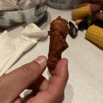 Crabtown - CT 's Hot Wings Look at this baby drumette. Who serves that? It's all bone and skin. - Seafood Near Me - Oklahoma City, Oklahoma Crabtown - CT 's Hot Wings Look at this baby drumette. Who serves that? It's all bone and skin. - Seafood Near Me - Oklahoma City, Oklahoma