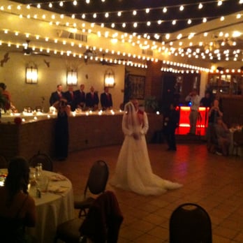 El Adobe - BAM! OPEN ROOF! LOVE THIS!  The long head table was behind, the DJ was at the red box and the guest tables were all around. - Latin American Near Me - San Juan Capistrano, California