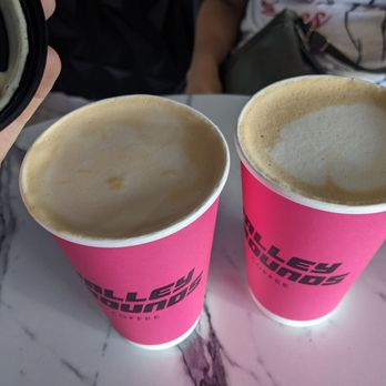 Valley Grounds Coffee - Two pumpkin spice lattes, vegan. - Coffee & Tea Near Me - Los Angeles, California Valley Grounds Coffee - Two pumpkin spice lattes, vegan. - Coffee & Tea Near Me - Los Angeles, California