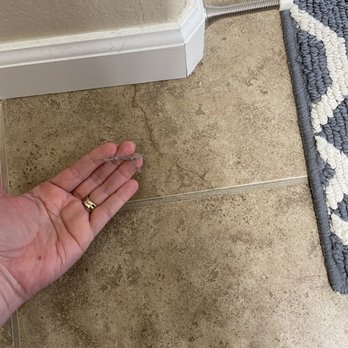Two Maids - Boulder - Clean #3: Master bathroom. Does it look like this floor was moped? - Home Cleaning Near Me - Boulder, Colorado