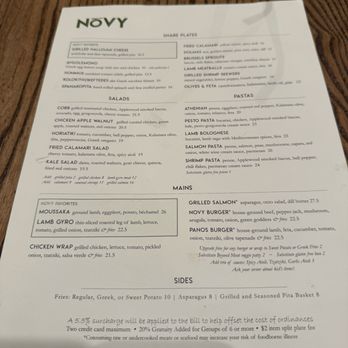 NOVY Restaurant - Menu - Mediterranean Near Me - San Francisco, California NOVY Restaurant - Menu - Mediterranean Near Me - San Francisco, California