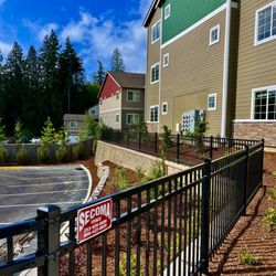 Secoma Fence - rod iron fence for an apartment complex