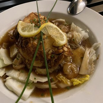 Flying Fish Grill - Almond Seabass - Japanese Near Me - Carmel, California Flying Fish Grill - Almond Seabass - Japanese Near Me - Carmel, California