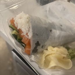 Salmon hand roll Salmon hand roll