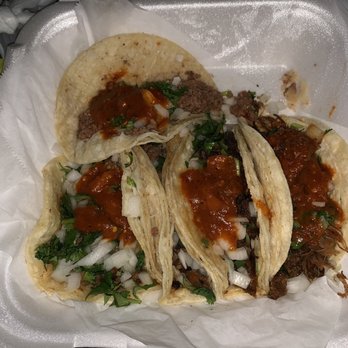 Los Panchos - Beef Taco, Barbacoa Taco, Carne Asada Taco. Not good to me. - Mexican Near Me - Terrytown, Louisiana