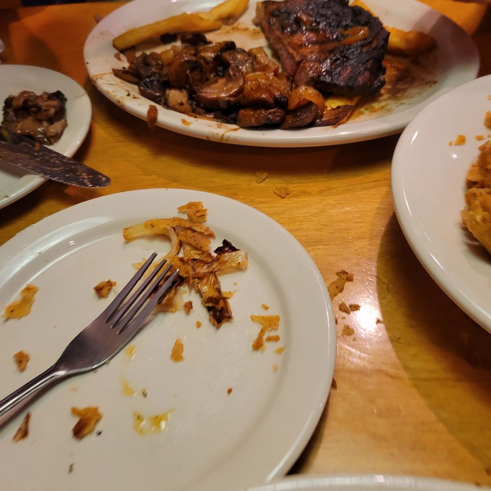 Texas Roadhouse - 16oz ribeyewith mushrooms and onions - Steakhouses Near Me - Dartmouth, Massachusetts Texas Roadhouse - 16oz ribeyewith mushrooms and onions - Steakhouses Near Me - Dartmouth, Massachusetts