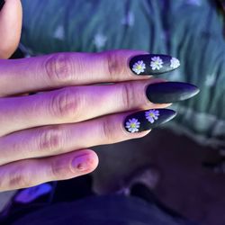 NT Nail Spa - They took my old nails off with another fake nail and broke my pinky nail then left the old nails and just shaped them on my other hand.
