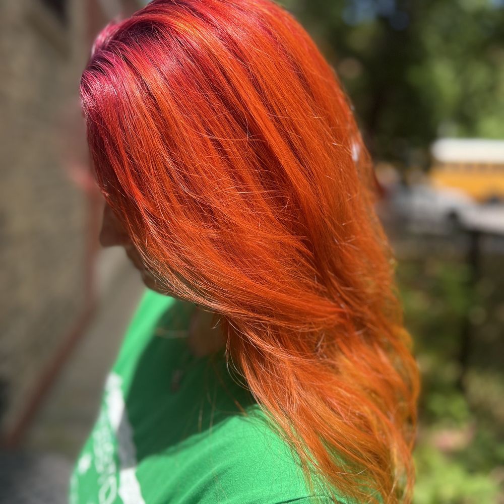 RK Salon - Freshly dyed hair, phoenix fire style - Hair Salons Near Me - Chicago, Illinois RK Salon - Freshly dyed hair, phoenix fire style - Hair Salons Near Me - Chicago, Illinois