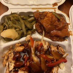 Orleans Catering - Chicken breast, string beans and yams