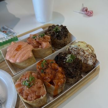 Atoyubu - Salmon, spicy tuna, bulgogi, garlic crab, imitation crab - Japanese Near Me - Buena Park, California Atoyubu - Salmon, spicy tuna, bulgogi, garlic crab, imitation crab - Japanese Near Me - Buena Park, California
