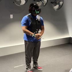 Sandbox VR - Complete VR outfit with sensors for wrists, ankles, vest, VR goggles and headphones