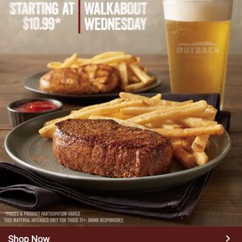 Outback Steakhouse - Great deal on Wednesdays!! - Steakhouses Near Me - El Cajon, California