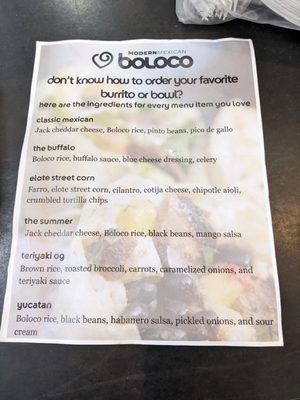 Menu photo 1 Boloco - Boston Boston, MA Menu photo 1 Boloco - Boston Boston, MA