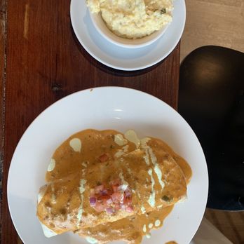 Goodness Gracious Restaurant & Catering - Breakfast burrito and Gouda grits - Breakfast & Brunch Near Me - Murfreesboro, Tennessee Goodness Gracious Restaurant & Catering - Breakfast burrito and Gouda grits - Breakfast & Brunch Near Me - Murfreesboro, Tennessee