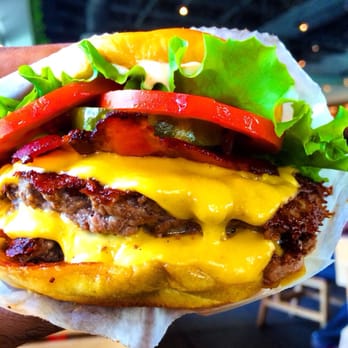 Shake Shack Coral Gables - Double stack cheeseburger. Extra bacon. Extra pickles. - Burgers Near Me - Coral Gables, Florida