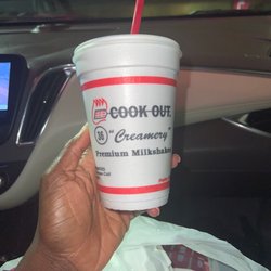 Cook Out - NCCU Homecoming late night essentials! My go-to shake is a banana, peanut butter, fudge.