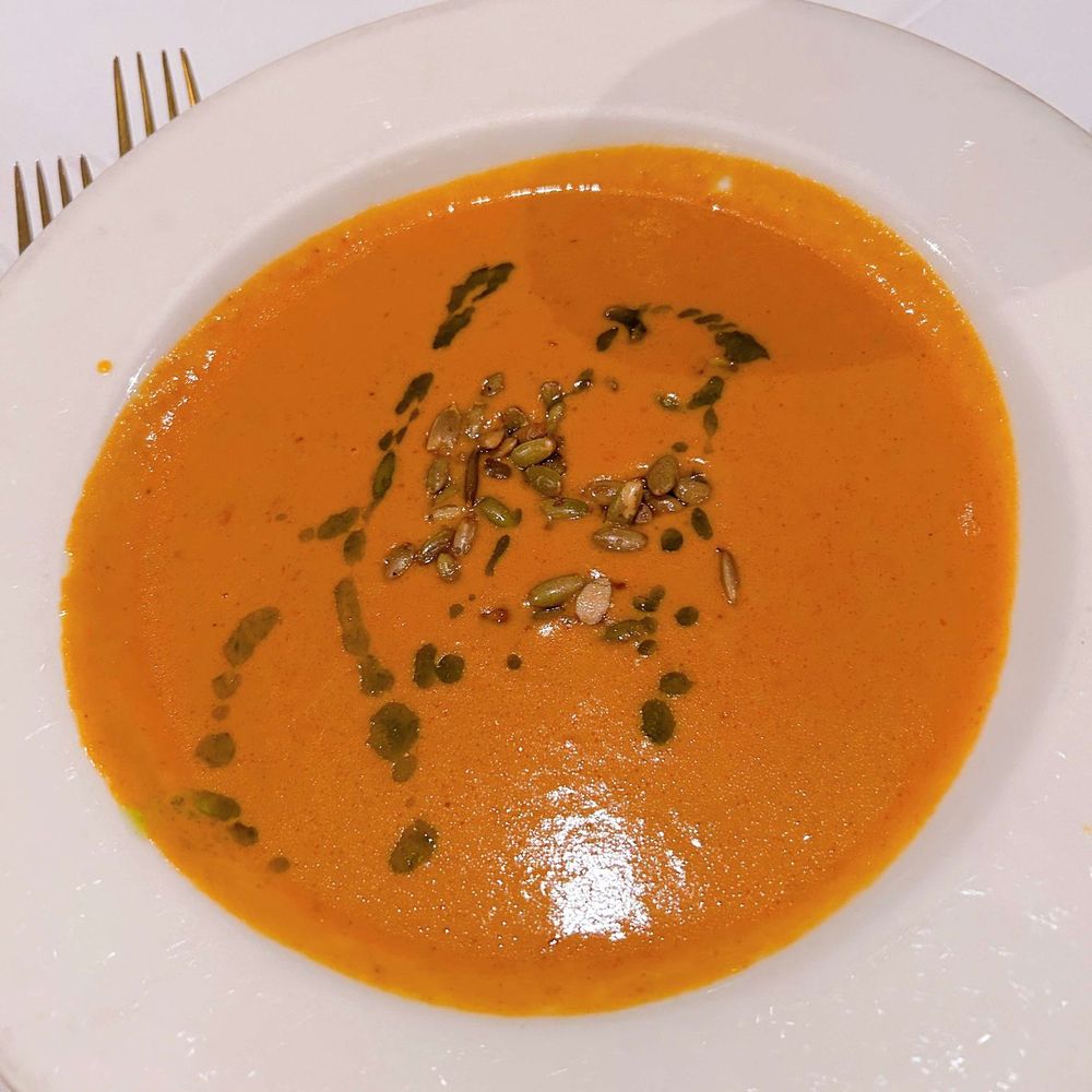 Parc Bistro - Tomato and pumpkin soup - French Near Me - Skippack, Pennsylvania Parc Bistro - Tomato and pumpkin soup - French Near Me - Skippack, Pennsylvania