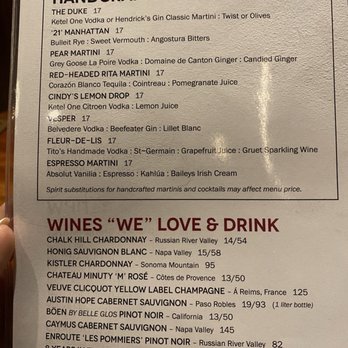 J. Alexander's - Menu - New American Near Me - Houston, Texas