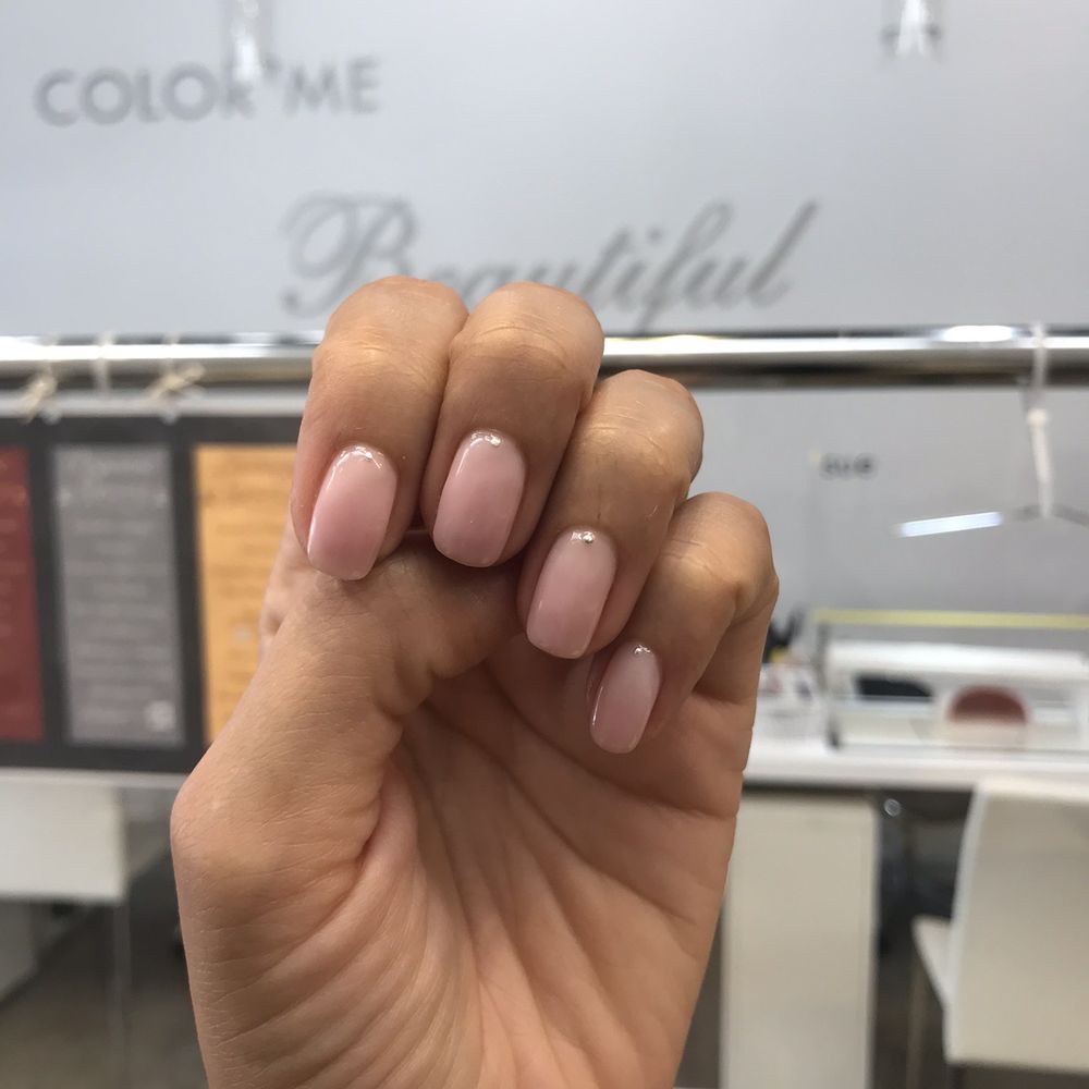 Color Me Beautiful Nails - Gel Mani with Simple Design - Nail Salons Near Me - Northridge, California Color Me Beautiful Nails - Gel Mani with Simple Design - Nail Salons Near Me - Northridge, California