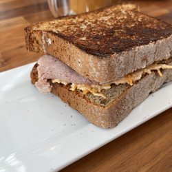 Country ham and pimento cheese on GF bread