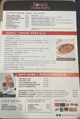 Menu photo 5 Roma’s Italian Bistro Anna, TX Menu photo 5 Roma’s Italian Bistro Anna, TX