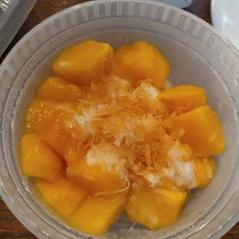Thai Terrace - Sticky rice with mango ($7) - Thai Near Me - Vancouver, Washington Thai Terrace - Sticky rice with mango ($7) - Thai Near Me - Vancouver, Washington
