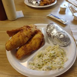 Baby flounder, small plate